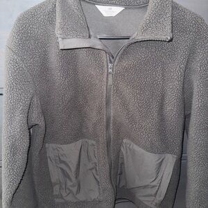 H&M Kids Gray Fleece Puffer Jacket